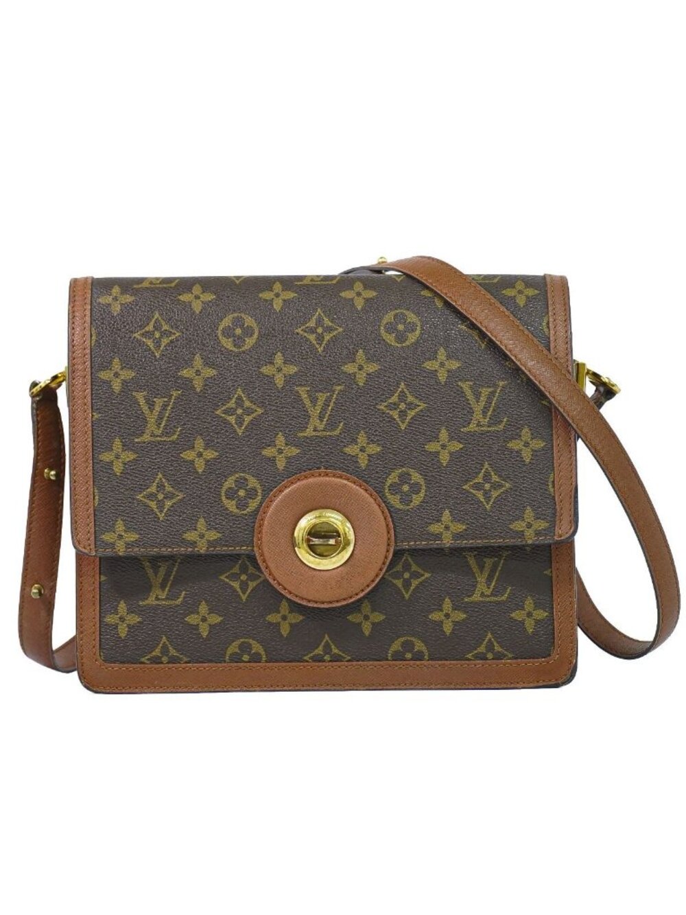 Louis Vuitton LV Raspail Monogram Shoulder Bag Pochette Brown